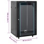 15U 19" IP20 black server rack 60x60x100 cm by , Network storage systems - Ref: Foro24-3307631, Price: 229,42 €, Discount: %