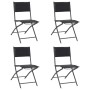 Folding garden chairs 4 units steel and textilene by vidaXL, Garden chairs - Ref: Foro24-313083, Price: 131,76 €, Discount: %