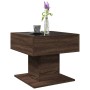 Mesa de centro y LED madera ingeniería marrón roble 50x50x45 cm de , Mesas de centro - Ref: Foro24-847531, Precio: 113,55 €, ...