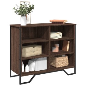 Plywood oak brown sideboard 91x35.5x74.5 cm by , Sideboards - Ref: Foro24-848553, Price: 99,99 €, Discount: %