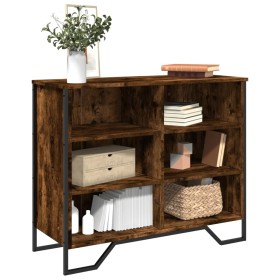 Engineered wood smoked oak sideboard 91x35.5x74.5 cm by , Sideboards - Ref: Foro24-848551, Price: 96,63 €, Discount: %