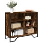 Engineered wood smoked oak sideboard 91x35.5x74.5 cm by , Sideboards - Ref: Foro24-848551, Price: 84,49 €, Discount: %