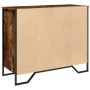 Aparador madera de ingeniería roble ahumado 91x35,5x74,5 cm de , Aparadores - Ref: Foro24-848551, Precio: 84,49 €, Descuento: %