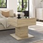 Center table and LED engineered wood Sonoma oak 50x50x45 cm by , Coffee table - Ref: Foro24-847527, Price: 109,89 €, Discount: %