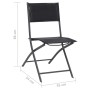 Folding garden chairs 4 units steel and textilene by vidaXL, Garden chairs - Ref: Foro24-313083, Price: 131,76 €, Discount: %