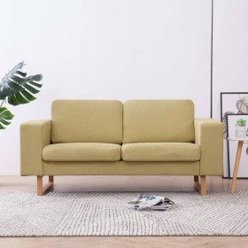 Two-seater green fabric sofa by , Sofas - Ref: Foro24-281387, Price: 278,99 €, Discount: %