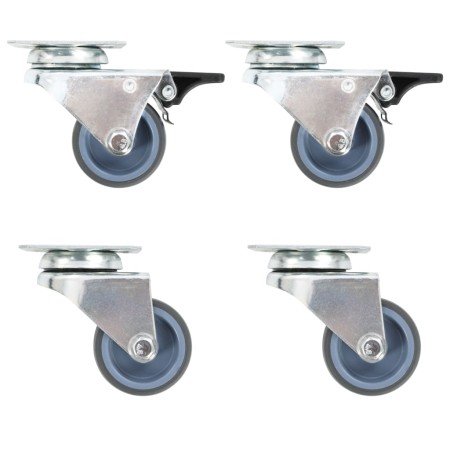 Double swivel wheels 8 units 50 mm by , Material handling - Ref: Foro24-277921, Price: 33,07 €, Discount: %