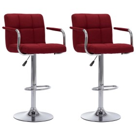 Kitchen stools 2 units fabric wine color by , Kitchen stools - Ref: Foro24-283427, Price: 194,99 €, Discount: %