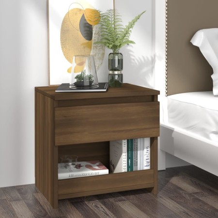 Mesita de noche madera contrachapada roble marrón 40x30x39 cm de , Mesitas de noche - Ref: Foro24-815133, Precio: 39,52 €, De...