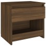 Bedside table made of brown oak plywood, measuring 40x30x39 cm. by , Nightstands - Ref: Foro24-815133, Price: 39,82 €, Discou...