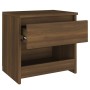 Mesita de noche madera contrachapada roble marrón 40x30x39 cm de , Mesitas de noche - Ref: Foro24-815133, Precio: 39,52 €, De...