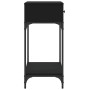 Mesa consola madera de ingeniería negro 75x34,5x75 cm de , Mesas auxiliares - Ref: Foro24-833398, Precio: 79,75 €, Descuento: %