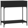 Mesa consola madera de ingeniería negro 75x34,5x75 cm de , Mesas auxiliares - Ref: Foro24-833398, Precio: 79,75 €, Descuento: %