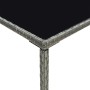 Synthetic rattan and gray glass high garden table 70x70x110 cm by vidaXL, Garden tables - Ref: Foro24-313459, Price: 67,37 €,...