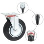 Swivel wheels 4 units 200 mm by , Material handling - Ref: Foro24-143460, Price: 72,43 €, Discount: %