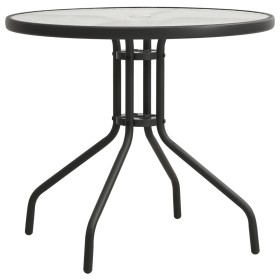 Mesa de jardín bistró de acero gris antracita Ø80x71 cm de vidaXL, Mesas de jardín - Ref: Foro24-313089, Precio: 126,99 €, De...