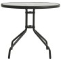 Anthracite gray steel bistro garden table Ø80x71 cm by vidaXL, Garden tables - Ref: Foro24-313089, Price: 127,20 €, Discount: %