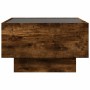 Mesa de centro y LED madera ingeniería roble ahumado 50x50x30cm de , Mesas de centro - Ref: Foro24-847508, Precio: 108,15 €, ...