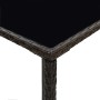 Synthetic rattan and brown glass high garden table 70x70x110 cm by vidaXL, Garden tables - Ref: Foro24-313457, Price: 82,99 €...