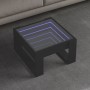 Mesa de centro con Infinity LED negro 50x53x30 cm de , Mesas de centro - Ref: Foro24-847624, Precio: 101,99 €, Descuento: %