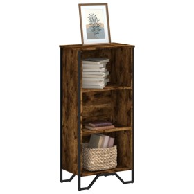 Estantería madera de ingeniería roble ahumado 50x31x106 cm de , Librerías y estanterías - Ref: Foro24-848606, Precio: 71,99 €...