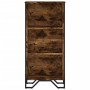 Engineered wood smoked oak bookshelf 50x31x106 cm by , Bookcases and shelves - Ref: Foro24-848606, Price: 62,18 €, Discount: %