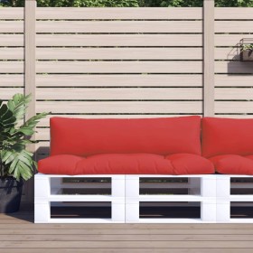 Cushions for pallets, 2 units, red fabric. by , Cushions for chairs and sofas - Ref: Foro24-360928, Price: 55,99 €, Discount: %