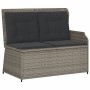 Reclining garden armchair with gray synthetic rattan cushions by , garden benches - Ref: Foro24-368939, Price: 206,22 €, Disc...