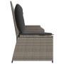 Reclining garden armchair with gray synthetic rattan cushions by , garden benches - Ref: Foro24-368939, Price: 206,22 €, Disc...