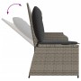 Reclining garden armchair with gray synthetic rattan cushions by , garden benches - Ref: Foro24-368939, Price: 206,22 €, Disc...