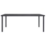 Anthracite gray steel garden dining table 190x90x74 cm by vidaXL, Garden tables - Ref: Foro24-313088, Price: 171,24 €, Discou...