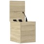 Storage box made of engineered oak wood in Sonoma oak finish, measuring 30x35x35 cm. by , Storage trunks - Ref: Foro24-840669...