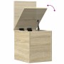 Storage box made of engineered oak wood in Sonoma oak finish, measuring 30x35x35 cm. by , Storage trunks - Ref: Foro24-840669...