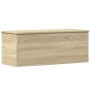 Caja de almacenaje madera ingeniería roble sonoma 90x35x35 cm de , Baúles de almacenamiento - Ref: Foro24-840683, Precio: 73,...