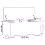 Caja de almacenaje madera ingeniería roble sonoma 90x35x35 cm de , Baúles de almacenamiento - Ref: Foro24-840683, Precio: 73,...