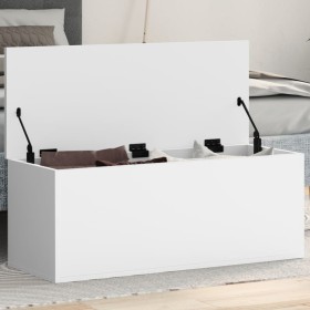 Engineered wood storage box in white, 90x35x35 cm by , Storage trunks - Ref: Foro24-840681, Price: 75,14 €, Discount: %