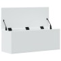 Caja de almacenaje madera de ingeniería blanco 90x35x35 cm de , Baúles de almacenamiento - Ref: Foro24-840681, Precio: 75,76 ...