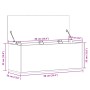 Caja de almacenaje madera de ingeniería blanco 90x35x35 cm de , Baúles de almacenamiento - Ref: Foro24-840681, Precio: 75,14 ...