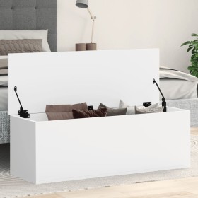 Engineered wood storage box in white, 102x35x35 cm by , Storage trunks - Ref: Foro24-840688, Price: 84,36 €, Discount: %