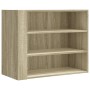 Armario de pared madera de ingeniería roble Sonoma 75x35x60 cm de , Estantes y estanterías - Ref: Foro24-848418, Precio: 70,9...