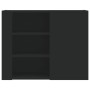 Armario de pared madera de ingeniería negro 75x35x60 cm de , Estantes y estanterías - Ref: Foro24-848424, Precio: 78,43 €, De...