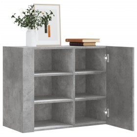 Mueble de pared madera ingeniería gris hormigón 75x35x60 cm de , Estantes y estanterías - Ref: Foro24-848426, Precio: 76,70 €...