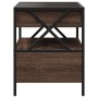 Coffee table with Infinity LED brown oak 40x40x51 cm by , Coffee table - Ref: Foro24-847721, Price: 100,31 €, Discount: %