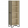 Engineered wood bookshelf in Sonoma oak, 50x31x137.5 cm by , Bookcases and shelves - Ref: Foro24-848610, Price: 77,39 €, Disc...