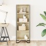 Engineered wood bookshelf in Sonoma oak, 50x31x137.5 cm by , Bookcases and shelves - Ref: Foro24-848610, Price: 77,39 €, Disc...