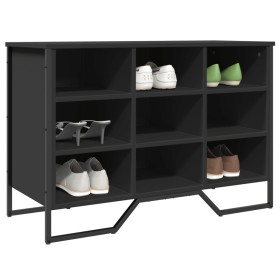 Engineered wood black shoerack 90x38x61.5 cm by , Shoe racks and shoe organizers - Ref: Foro24-848644, Price: 101,99 €, Disco...