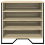 Engineered wood shoe rack in Sonoma oak, 80x38x78 cm. by , Shoe racks and shoe organizers - Ref: Foro24-848650, Price: 95,09 ...