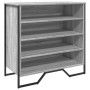 Zapatero de madera de ingeniería gris Sonoma 80x38x78 cm de , Zapateros y organizadores de calzado - Ref: Foro24-848652, Prec...