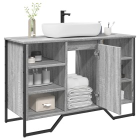 Bathroom vanity cabinet in gray Sonoma engineered wood, 91x35x60 cm. by , Bathroom furniture - Ref: Foro24-848667, Price: 92,...