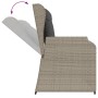 Reclining garden armchair with gray synthetic rattan cushions by , garden benches - Ref: Foro24-368951, Price: 208,54 €, Disc...